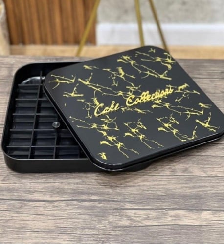 صينية تقطيع البسبوسة مربع 31x5x28سم رخامي