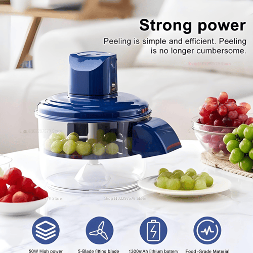 الة تقشير للثوم والفواكة قابلة للشحن