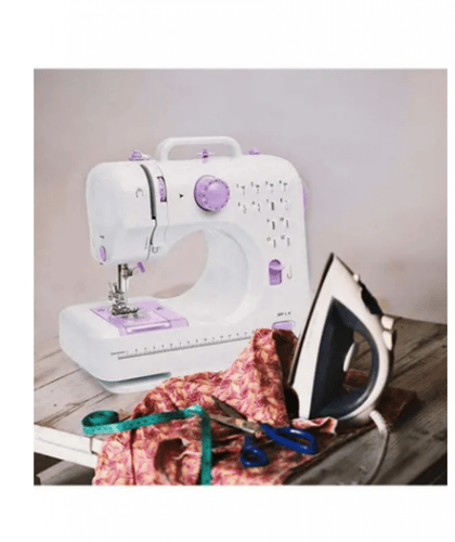 ماكينة خياطة كهربائية أبيض/أرجواني 50سنتيمتر