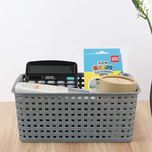 سلة تخزين بغطاء من 6 قطع 25x20x10سم متعدد الالوان