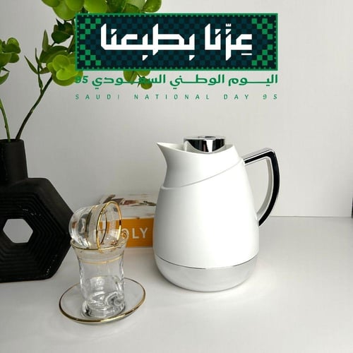 ترمس شاي وقهوة ضغاط مفرد 1 لتر