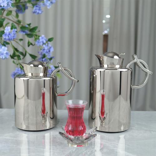 طقم ترامس أستيل فاخر ــ فضي ــ 1 + 0.7 لتر