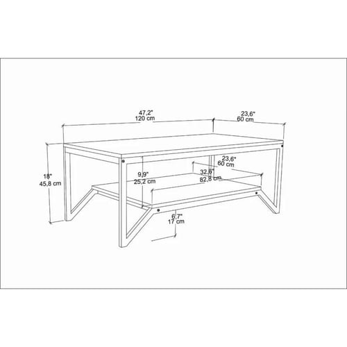 طاولة قهوة بتصميم حديث اسود