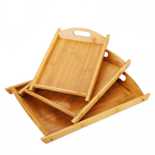 طقم صينيات خشب 3 قطع