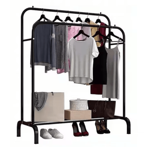 علاقة ملابس رفين ودرج سفلي