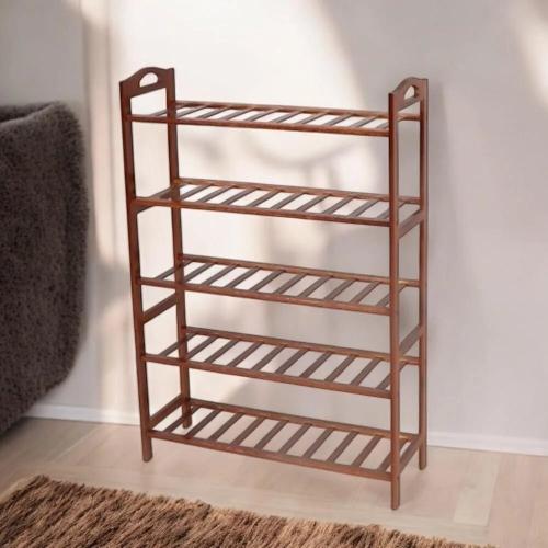 رف احذية خشب 5 دور مقاس 68*23ارتفاع 88 سم