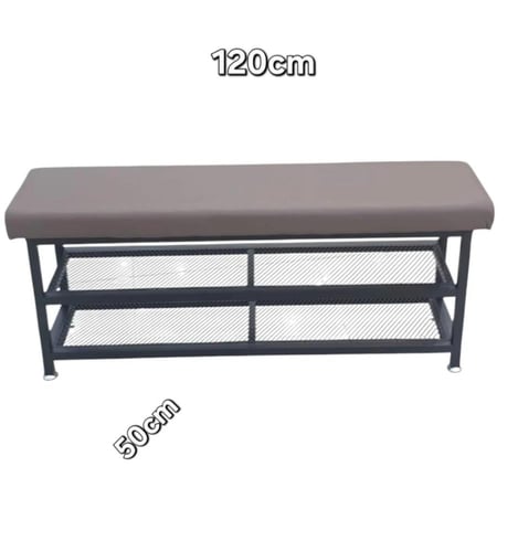 رف احذية مدخل مع كرسي 120 و100 سم