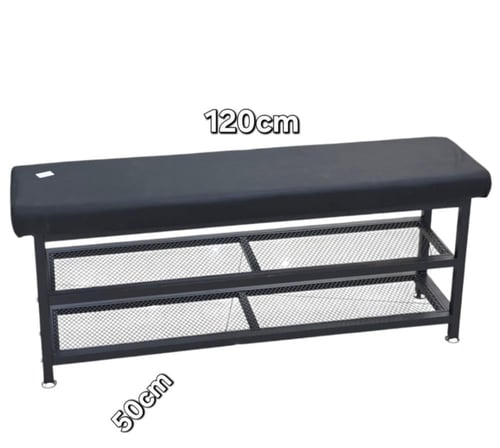 رف احذية مدخل مع كرسي 120 و100 سم