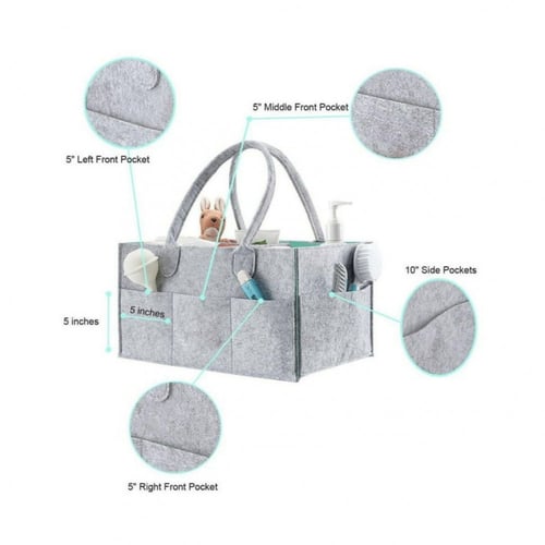 حقيبة تخزين حفاضات محمولة ومنظم، حديثي الولادة، رم...