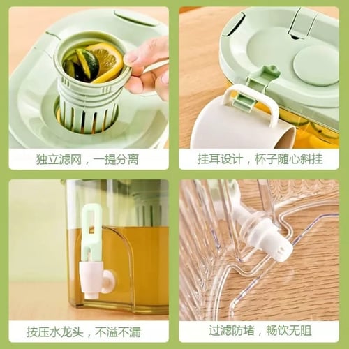 موزع مشروبات بغطاء وحنفية