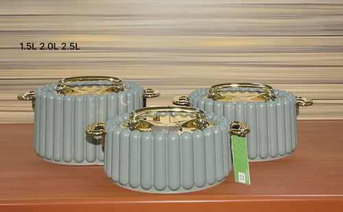 طقم حافظات طعام 3 قطع فاخر