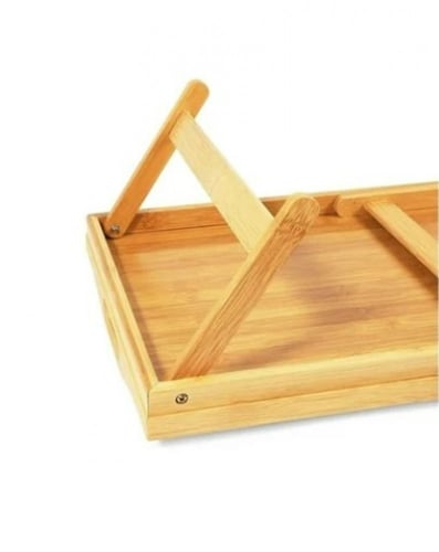 طاولة خشبية قابلة للطي بني