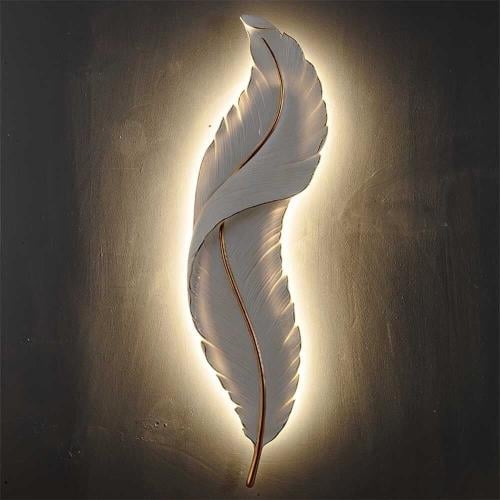 اضاءة جدارية ذكية شكل ريشة
