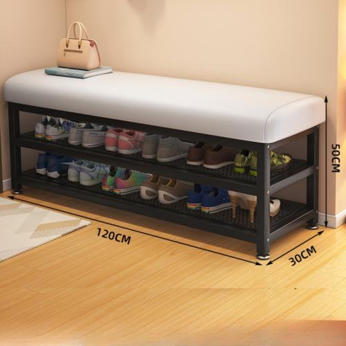 رف احذية مدخل مع كرسي 120 و100 سم