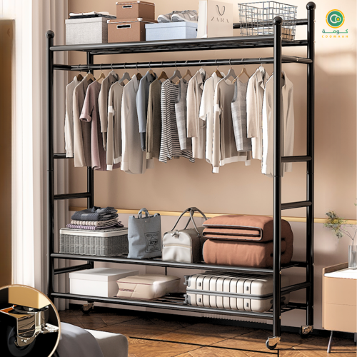 منظم ملابس متعدد الاستعمالات 170x120 اسود