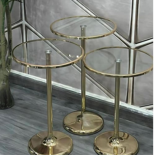 طقم طاولات خدمة ثلاث قطع مقاسات متنوعة وعصرية tabl...