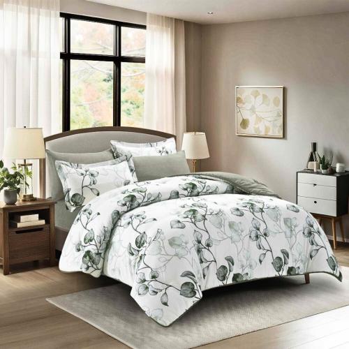 Rosemary-023 مفرش ديزاير روزماري اخضر زيتي نفر ونص...