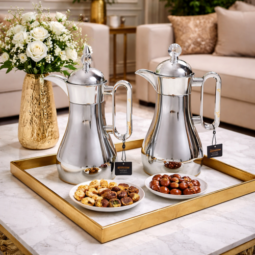 طقم ترامس شاي وقهوة بتصميم فاخر وأداء عملي