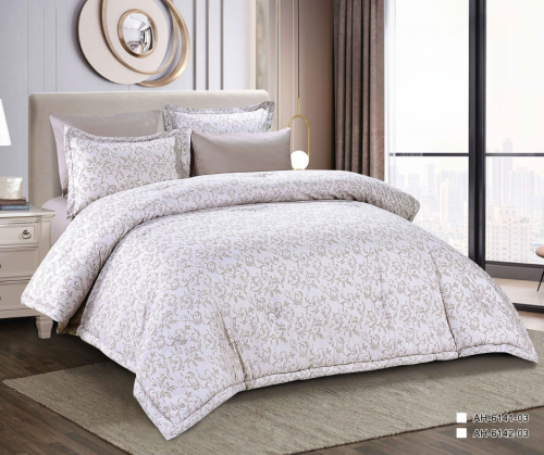 مفرش جاكار سادة نفرين 6 قطع