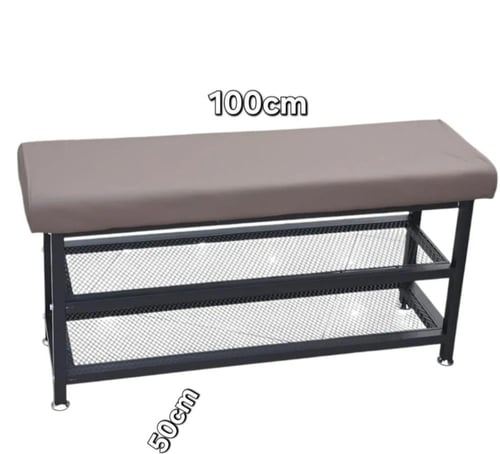 رف احذية مدخل مع كرسي 120 و100 سم