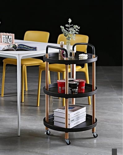 عربة متنقلة للمطبخ و المكتب دائرية