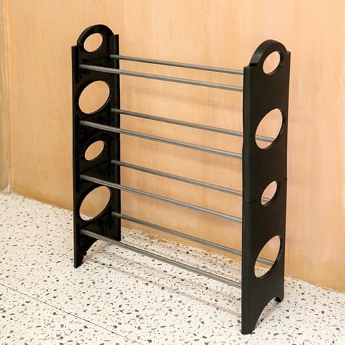 رف أحذية قابل للتكديس من 4 طبقات