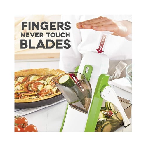 قطاعة خضروات ماندولين للمطبخ قابلة للتعديل 360 درج...