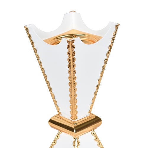 مبخرة ستيل ذهبي بنقش مميز 24 سم