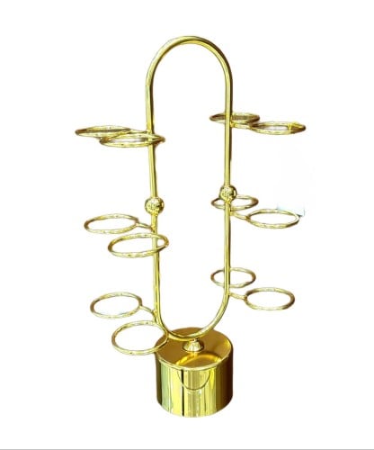 حامل بيالات القهوة ذهبي