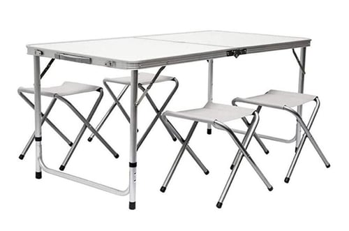 طاولة نزهة قابلة للطي مع 4 كراسي