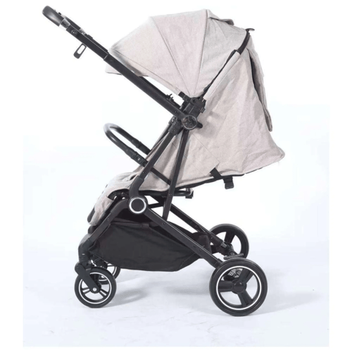 عربة أطفال الطيارة اتجاهين - بني