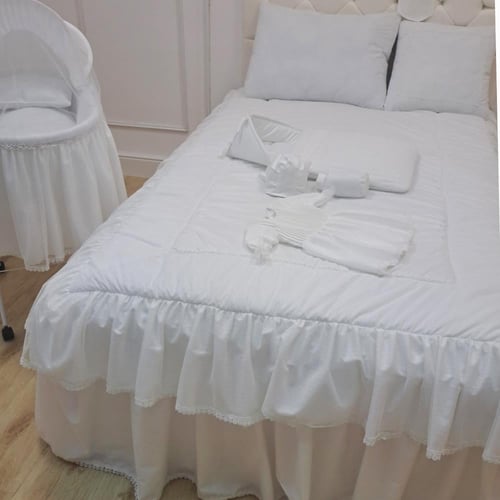 طقم استقبال متكامل تل منقط اوف وايت