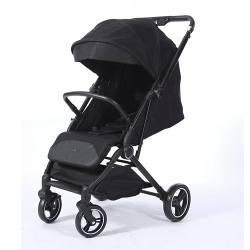 عربة أطفال الطيارة اتجاهين - اسود