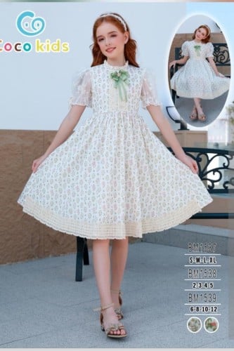 فستان بناتي منفوش