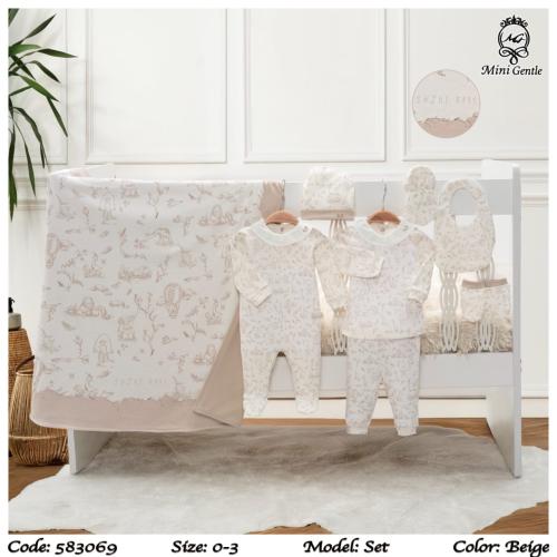 طقم اطفال لحديثي الولادة 7 قطع