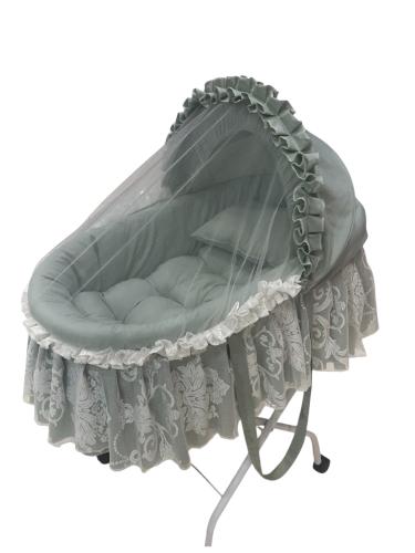 مهد سلة موسى ومزود بدانتيل أنيق