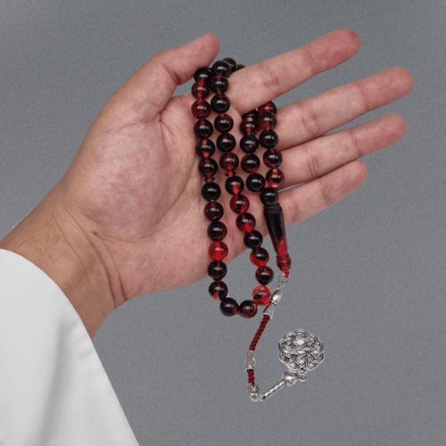 سبحة بكلايت اقتصادي احمر مموج