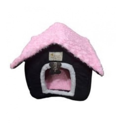 بيت كوخ للقطط والكلاب الصغيرة عدة ألوان