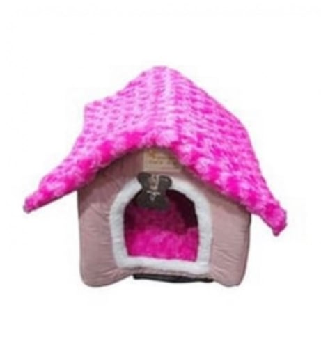 بيت كوخ للقطط والكلاب الصغيرة عدة ألوان