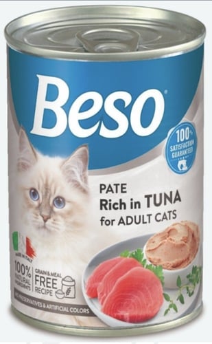 بيسو- طعام رطب للقطط الكبيرة والصغيرة(عدة نكهات)٤٠...