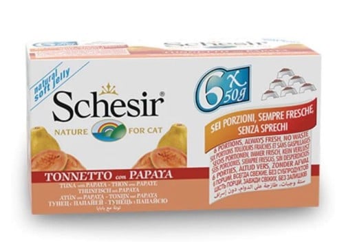 Schesir Cat Multipack Tuna with Papaya 6x50g