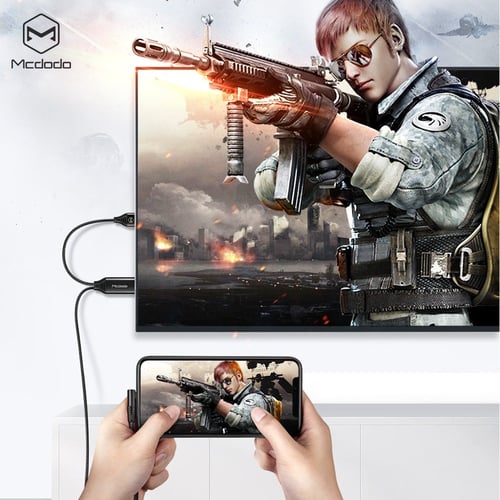 كيبل عرض محتويات الجوال للايفون على التلفاز من خلا...