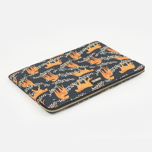 حقيبة لابتوب أسود- نمط الفهد