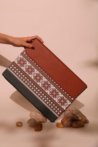 Laptop Sleeve - Sadu Pattern Green