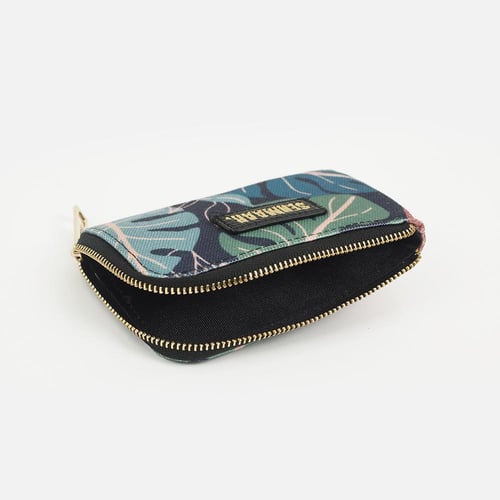 محفظة صغيرة- نمط أوراق شجر