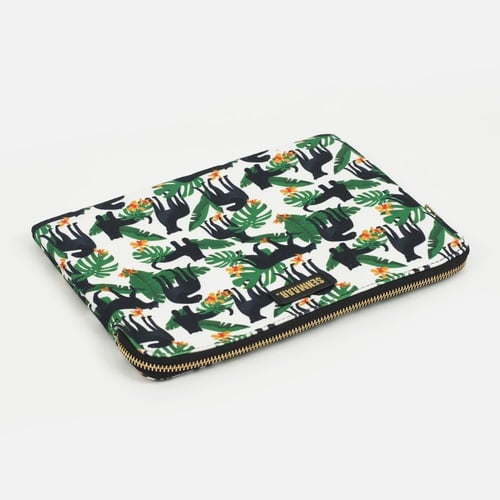 حقيبة ايباد- نمط حيوان و أوراق