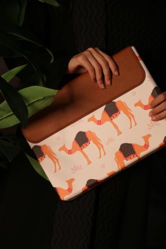 Laptop Sleeve - White Camel
