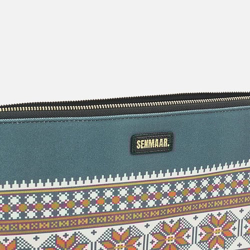 حقيبة لابتوب أزرق - نمط سودو