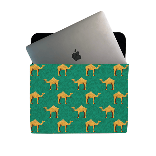 Laptop Sleeve - Green Camel