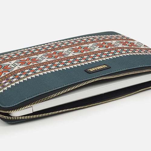 حقيبة لابتوب أزرق - نمط سودو